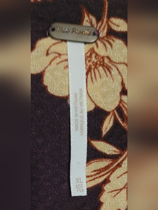 Free People Odette Floral Lace Trim Mini Dress/Tunic ASO Chantel XL - Picture 7 of 12